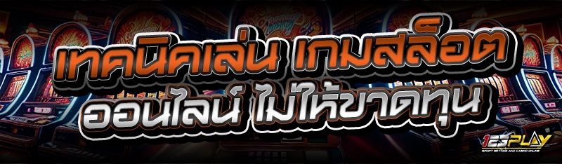 เทคนิคเล่น เกมสล็อตออนไลน์ ไม่ให้ขาดทุน