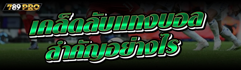 เคล็ดลับแทงบอลสำคัญอย่างไร