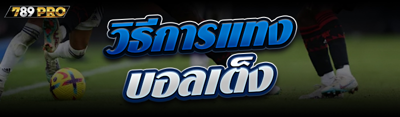 วิธีการแทงบอลเต็ง